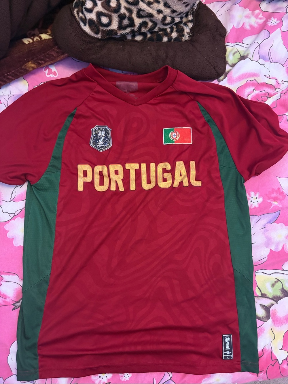 Portugal Kids' Soccer Shirt - Red & Green